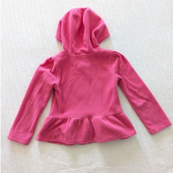 Old Navy Girls Pink Hooded Zip Fleece size 4T - Picture 3 of 4